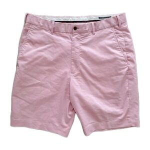 Polo Golf Ralph Lauren Men 36 Pink Twill Chino Shorts Classic Fit Preppy Stretch